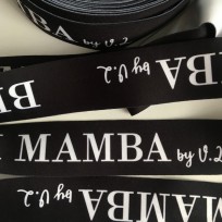 Резинка с логотипом Mamb 40мм сублимационная печать под заказ (метр )