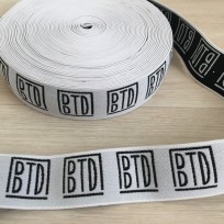 Резинка с логотипом BTD 40мм под заказ (метр )