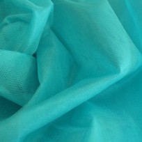 Ткань фатин средней жесткости бирюза голубая (метр )