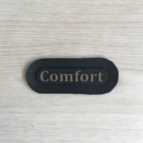 Этикетка силиконовая Comfort 6смх2,5см под заказ (100 штук)