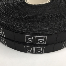 Размерная лента (тканная) черная XL (1000 штук)