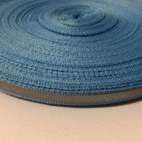 Тесьма светотражающая 1см голубой (50 метров)