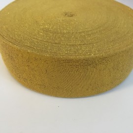 Резинка 50мм золото на желтом (50 метров)