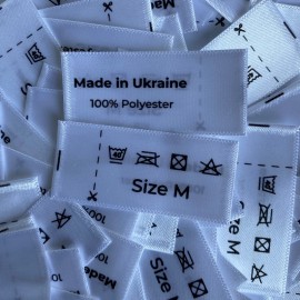 Размер атласный 20 мм M (Made in Ukraine) (100 штук)